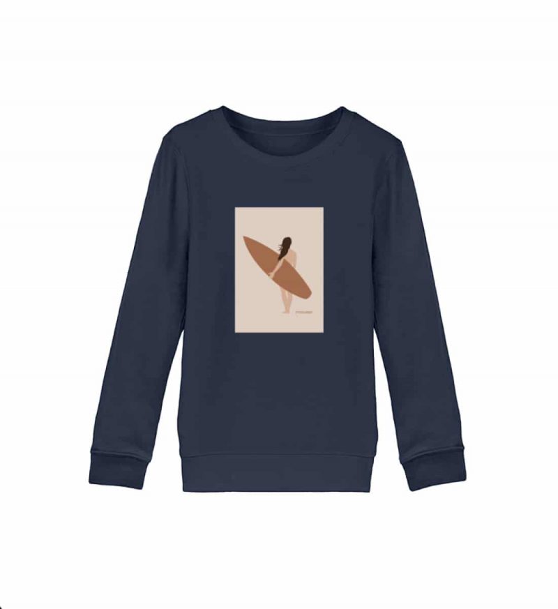 Boho Beachgirl - Kinder Bio Sweater - navy