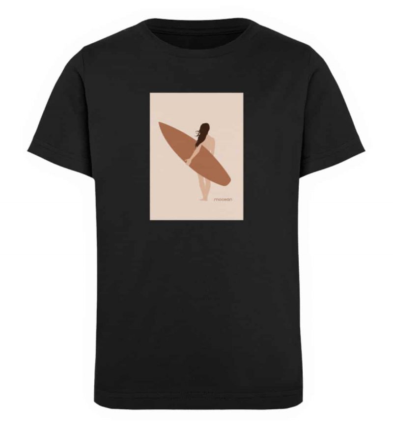 Boho Beachgirl - Kinder Organic T-Shirt - black