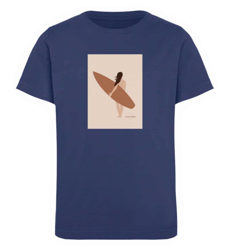 Boho Beachgirl - Kinder Organic T-Shirt - french navy