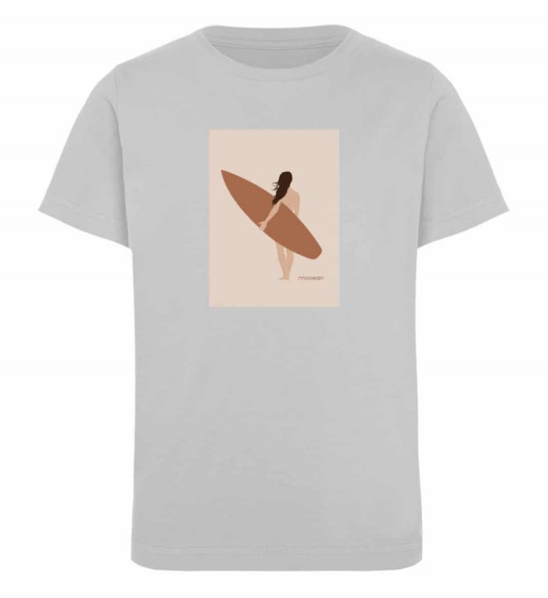 Boho Beachgirl - Kinder Organic T-Shirt - heather grey