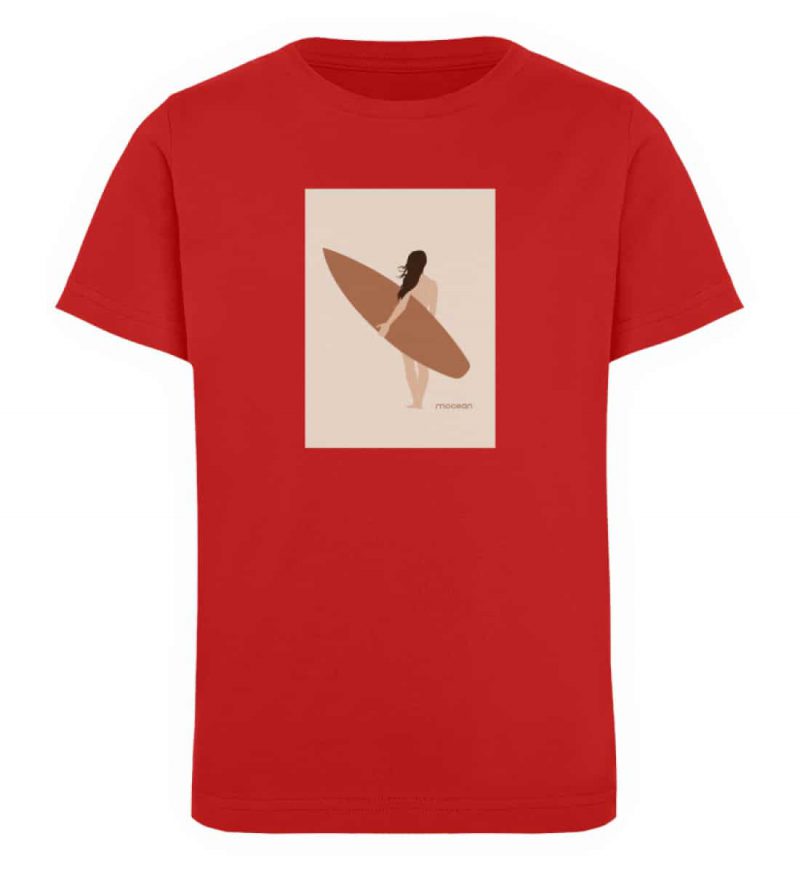 Boho Beachgirl - Kinder Organic T-Shirt - red