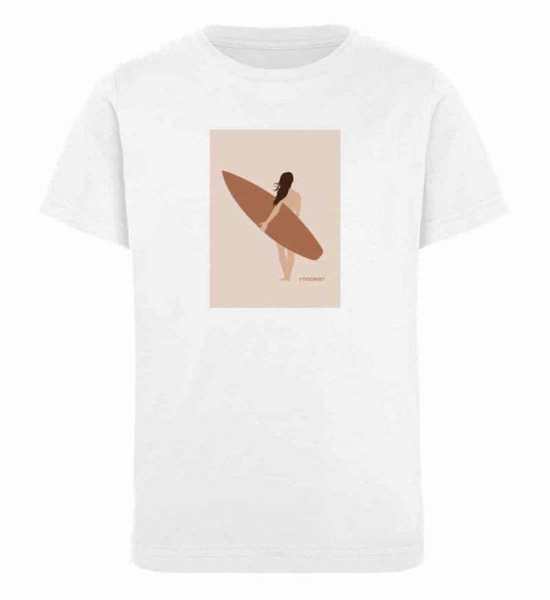 Boho Beachgirl - Kinder Organic T-Shirt - white