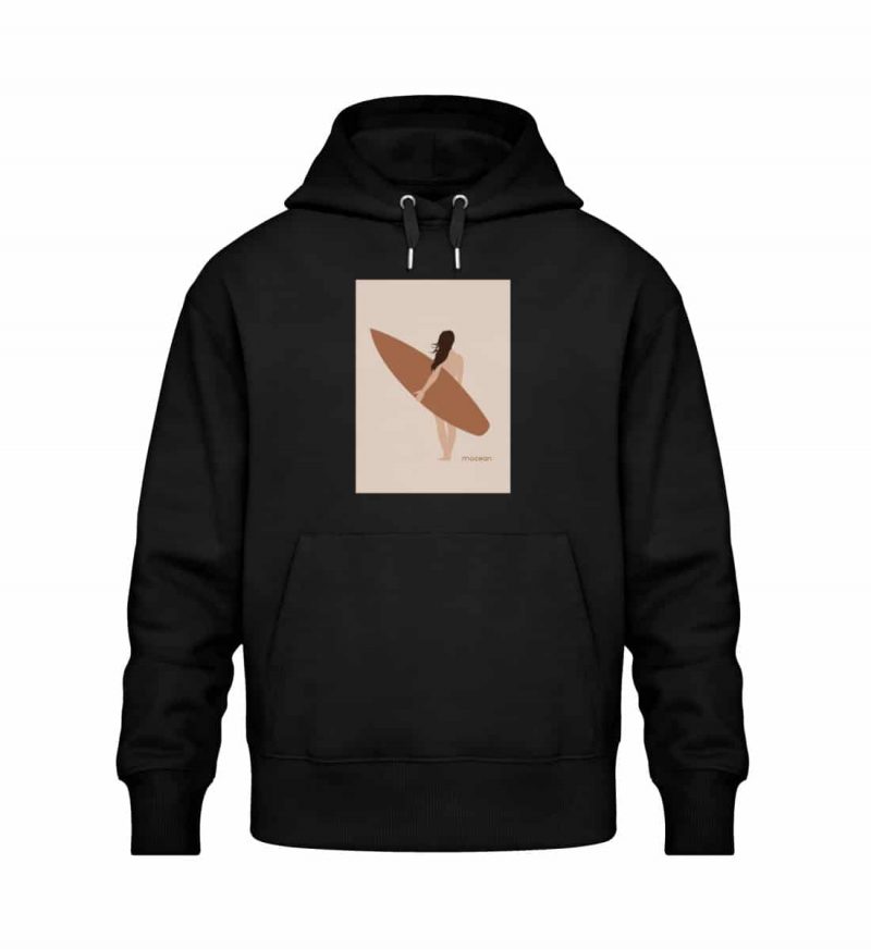 Boho Beachgirl - Relaxed Bio Hoodie - black