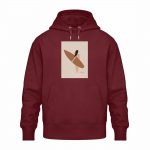Boho Beachgirl – Relaxed Bio Hoodie – burgundy