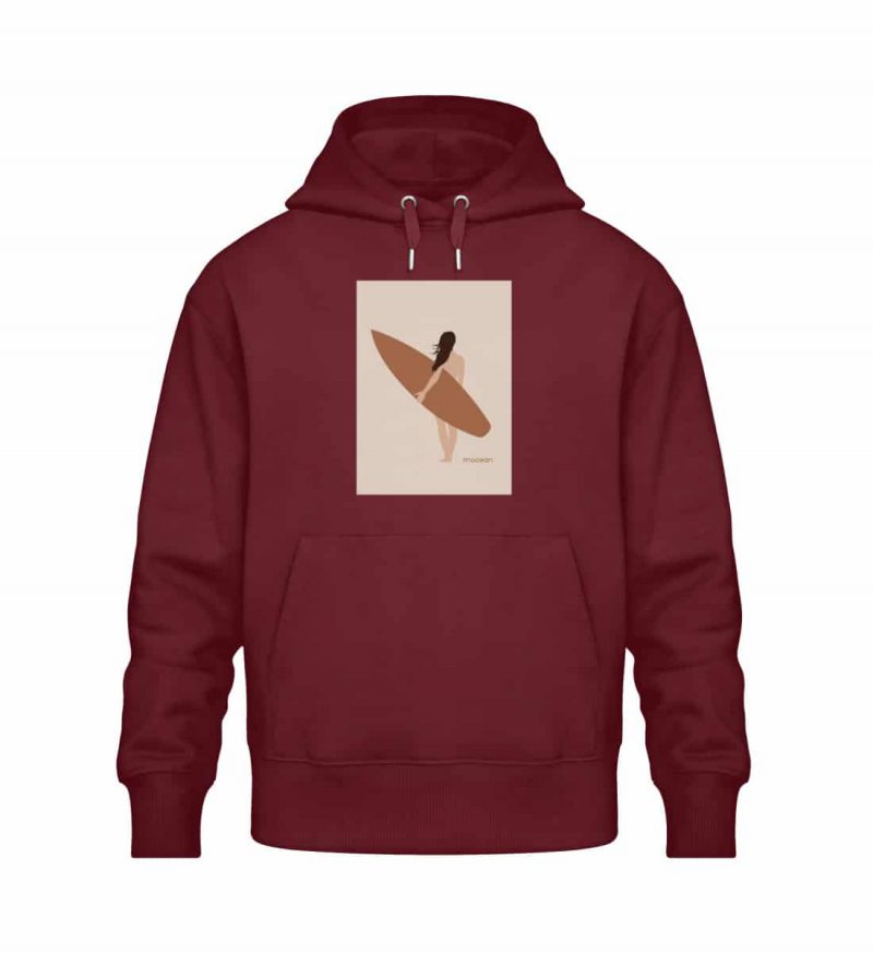 Boho Beachgirl - Relaxed Bio Hoodie - burgundy