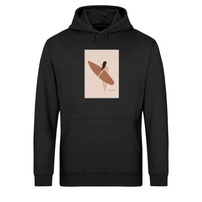 Boho Surfgirl - Light Unisex Bio Hoodie - black