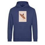 Boho Surfgirl – Light Unisex Bio Hoodie – navy blue