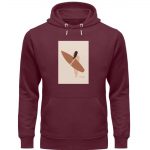 Boho Beachgirld – Premium Unisex Bio Hoodie – burgundy