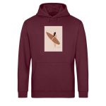 Boho Surfgirl – Light Unisex Bio Hoodie – burgundy