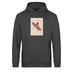 Boho Surfgirl – Light Unisex Bio Hoodie – dark heathergrey