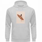 Boho Beachgirl – Premium Unisex Bio Hoodie – heathergrey