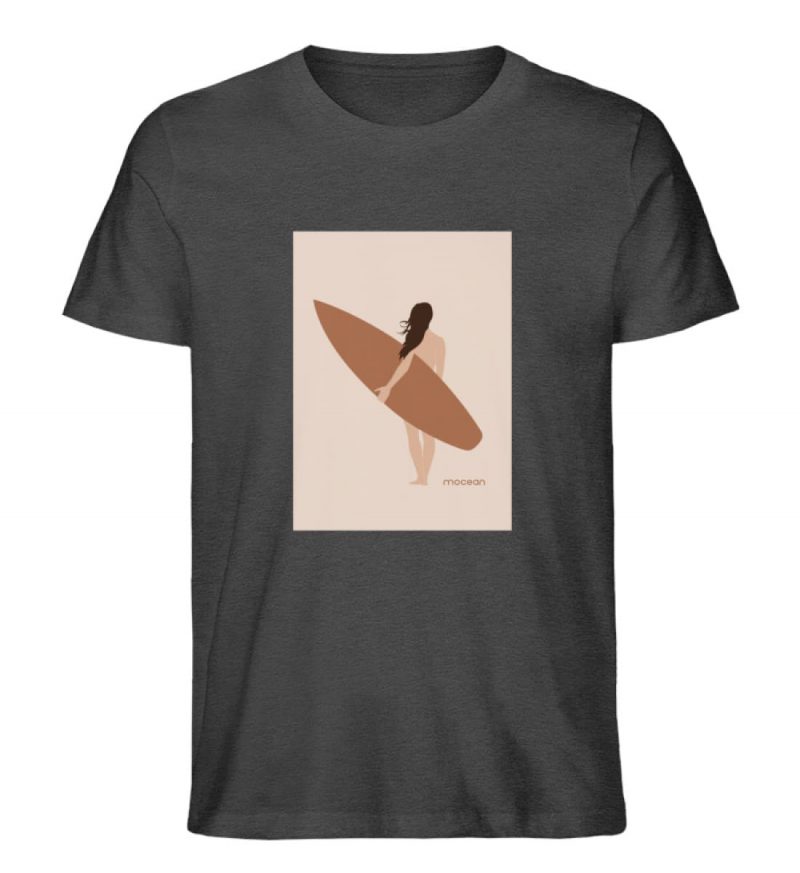 Boho Beachgirl - Unisex Bio T-Shirt - dark heather grey