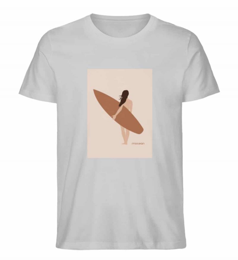 Boho Beachgirl - Unisex Bio T-Shirt - heather grey