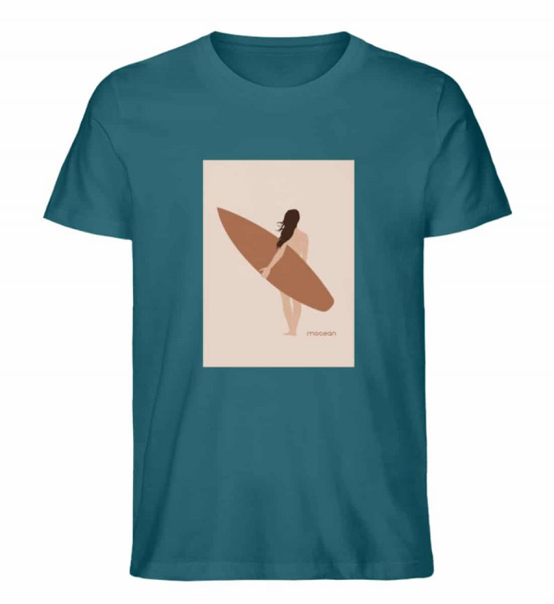 Boho Beachgirl - Unisex Bio T-Shirt - ocean depth