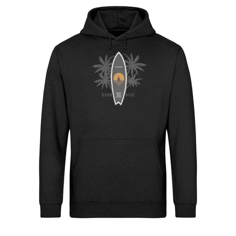 Burn to Ride - Light Unisex Bio Hoodie - black