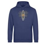 Burn to Ride – Light Unisex Bio Hoodie – navy blue