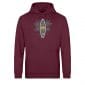 Burn to Ride - Light Unisex Bio Hoodie - burgundy