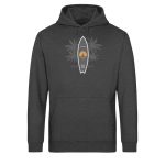 Burn to Ride – Light Unisex Bio Hoodie – dark heathergrey