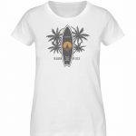 Burn to Ride – Damen Premium Bio T-Shirt – white