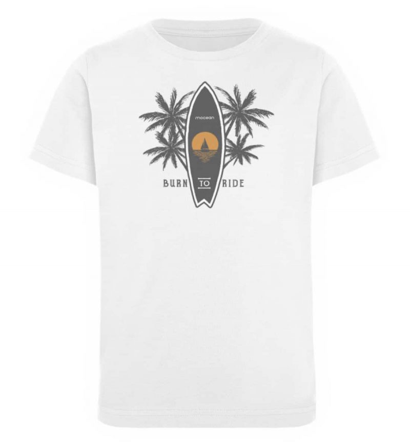 Burn to Ride - Kinder Organic T-Shirt - white