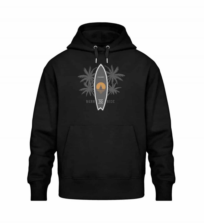 Burn to Ride - Relaxed Bio Hoodie - black