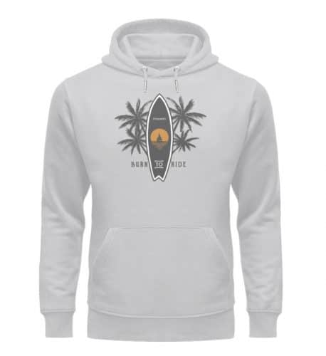 Burn to Ride - Premium Unisex Bio Hoodie - heathergrey