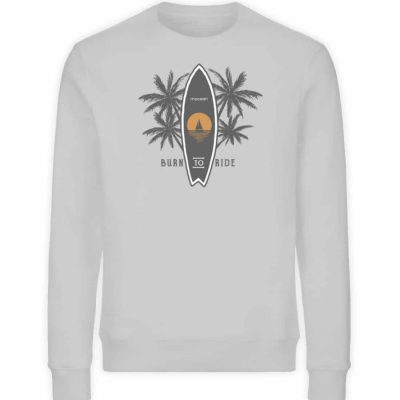 Burn to Ride - Unisex Bio Sweater - heathergrey