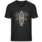 Burn to Ride – Unisex Bio V T-Shirt – black