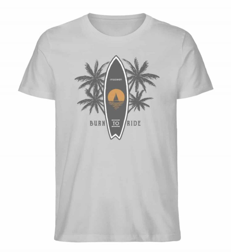 Burn to Ride - Unisex Bio T-Shirt - heather grey