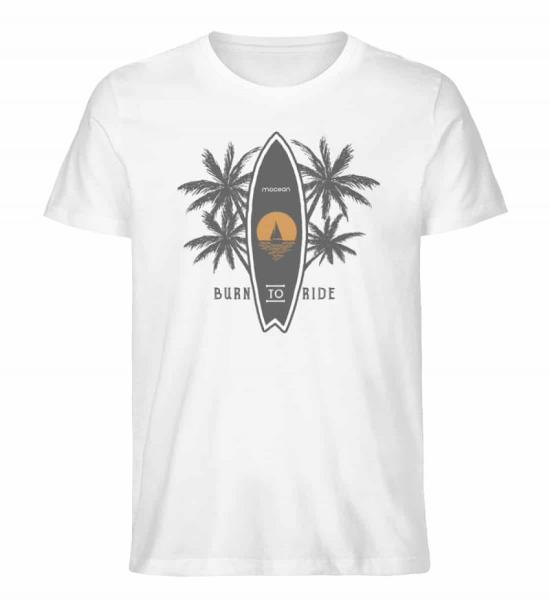 Burn to Ride - Unisex Bio T-Shirt - white