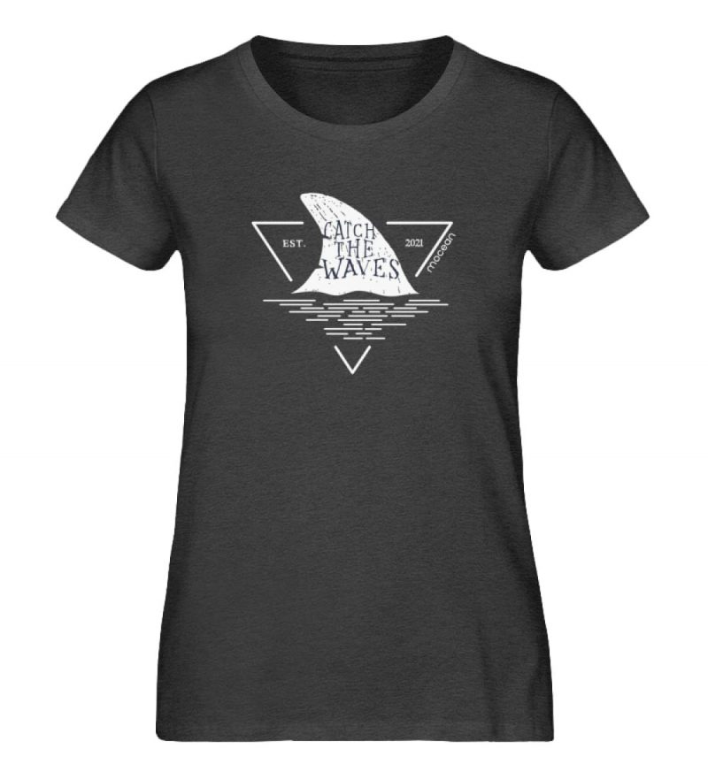 Catch - Damen Premium Bio T-Shirt - dark heather grey