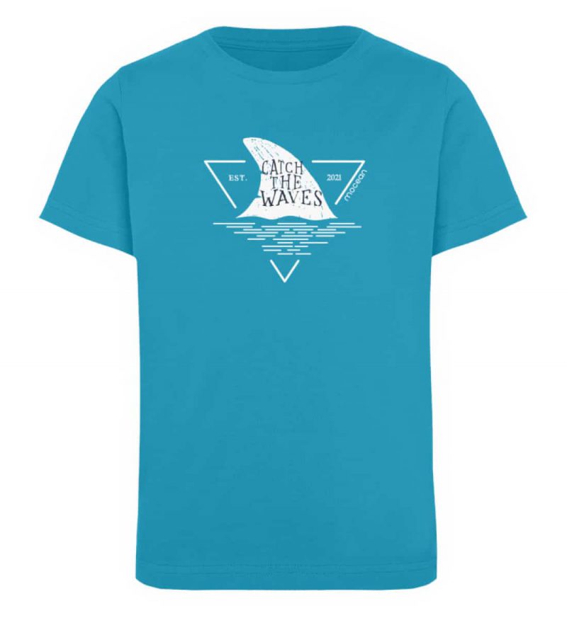 Catch - Kinder Organic T-Shirt - azure