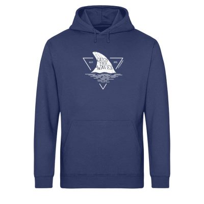 Catch - Light Unisex Bio Hoodie - navy blue