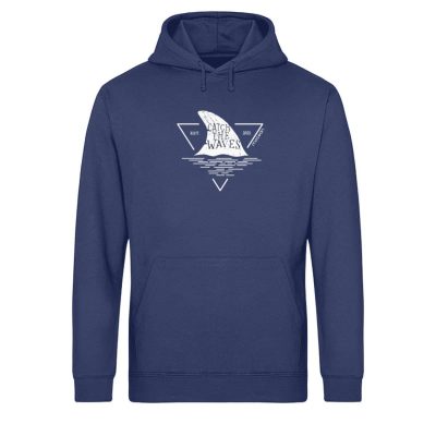 Catch - Light Unisex Bio Hoodie - navy blue