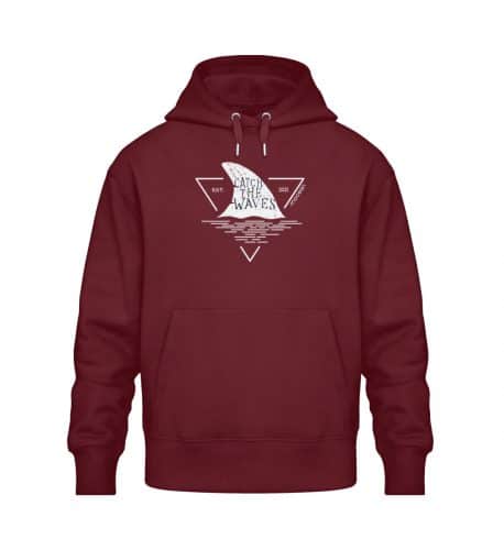 Catch - Relaxed Bio Hoodie - burgundy