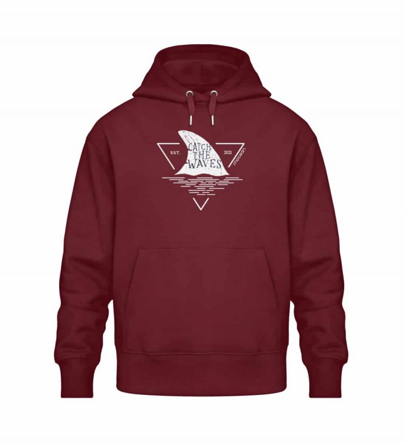 Catch - Relaxed Bio Hoodie - burgundy