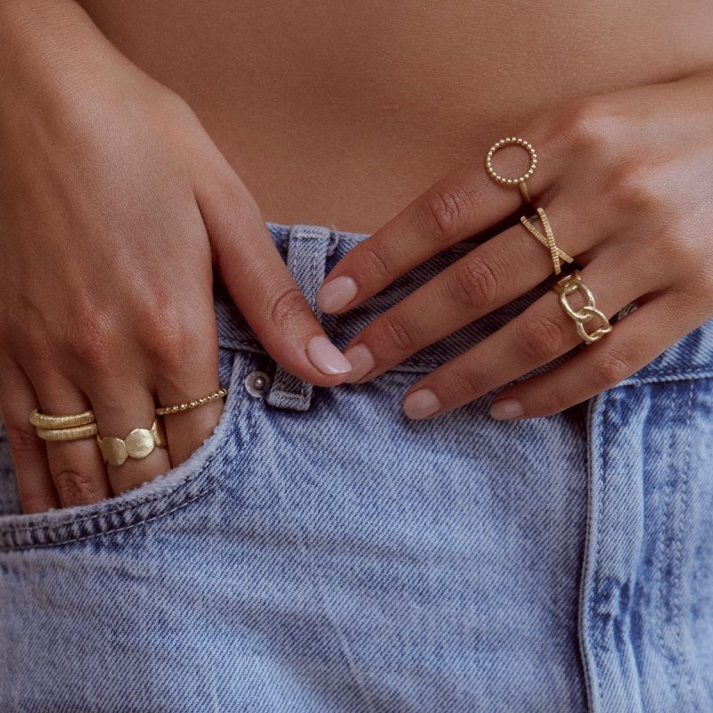 Come Ring recycled Gold mocean
