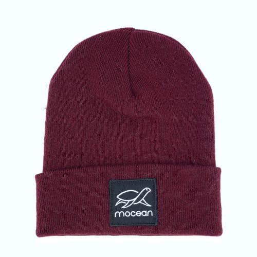 Cuffed Beanie recycelt in burgundy
