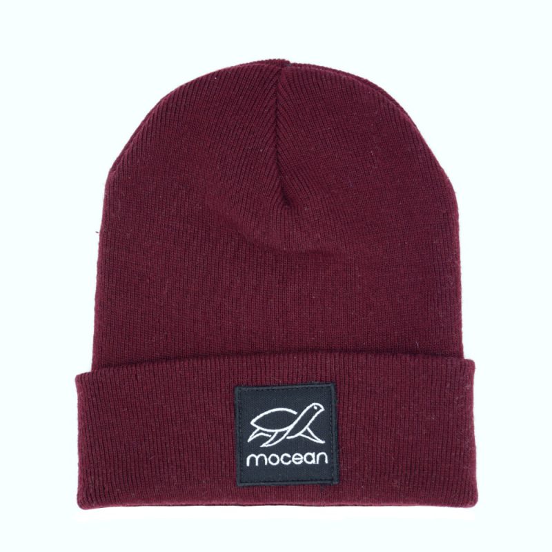 Cuffed Beanie recycelt in burgundy