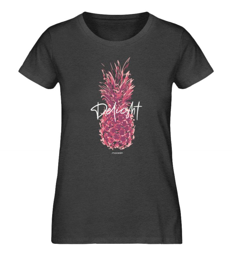 Delight - Damen Premium Bio T-Shirt - dark heather grey