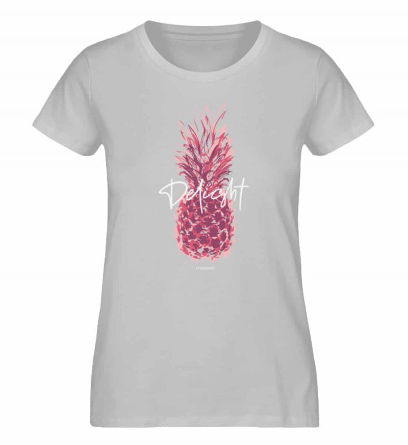 Delight - Damen Premium Bio T-Shirt - heather grey