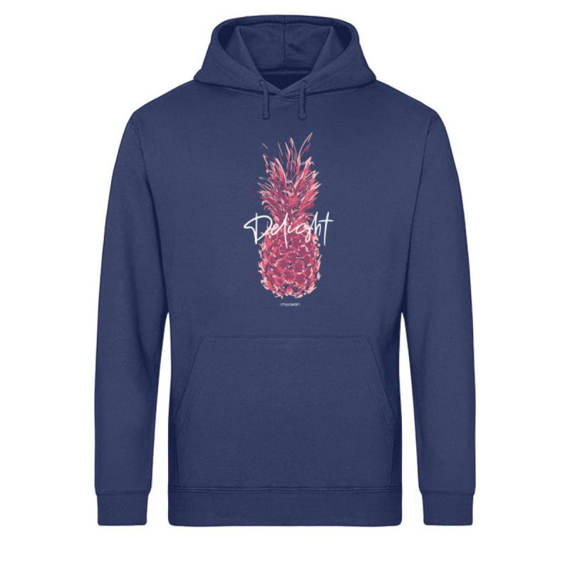 Delight - Light Unisex Bio Hoodie - navy blue