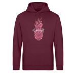 Delight – Light Unisex Bio Hoodie – burgundy