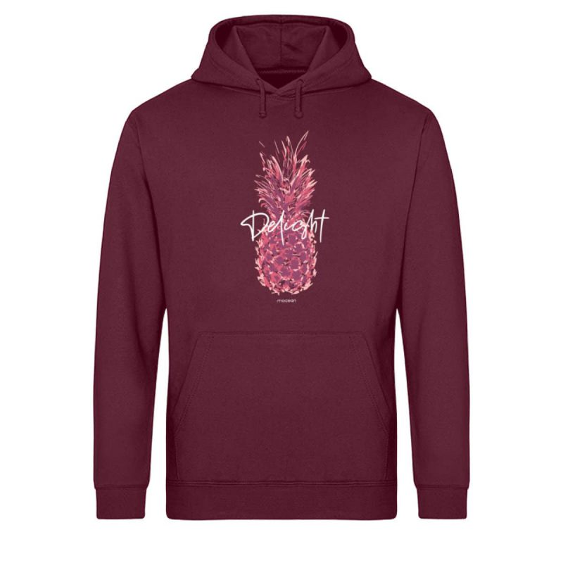 Delight - Light Unisex Bio Hoodie - burgundy