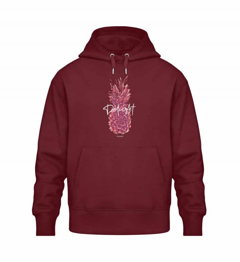 Delight - Relaxed Bio Hoodie - burgundy