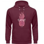 Delight – Premium Unisex Bio Hoodie – burgundy