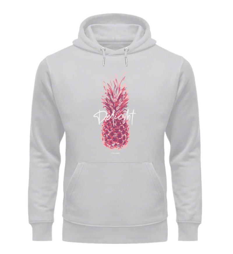Delight - Premium Unisex Bio Hoodie - heather grey