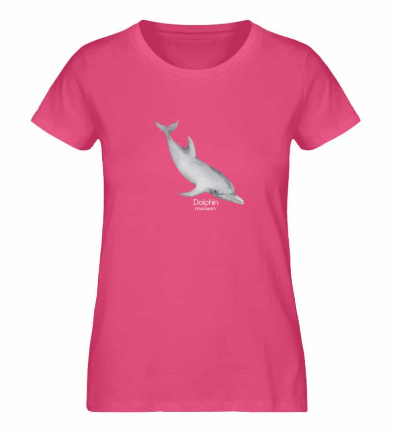 Dolphin - Damen Premium Bio T-Shirt - pink punch