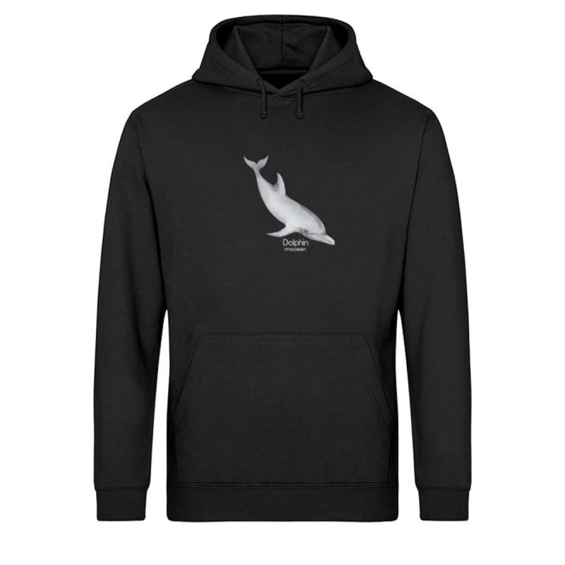 Dolphin - Light Unisex Bio Hoodie - black