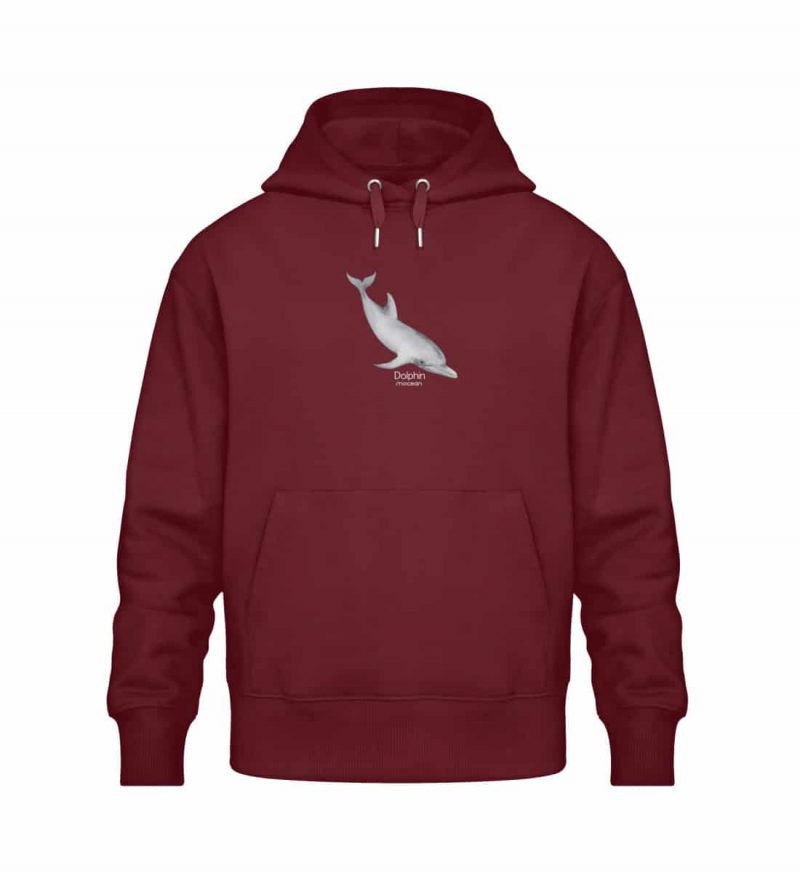 Dolphin - Relaxed Bio Hoodie - burgundy